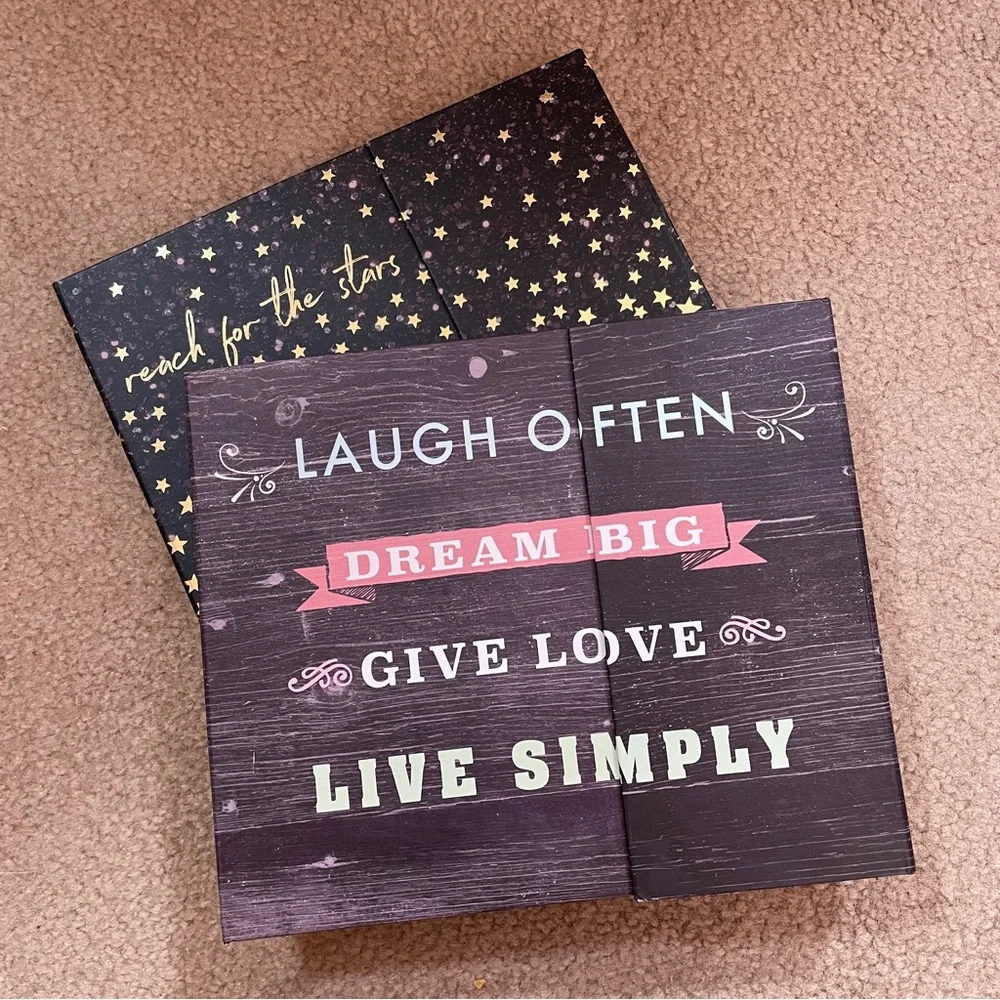 NWOT Set of 2 Office School Preppy Celestial Work Sticky Note Planner Notebook